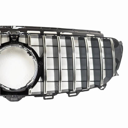For  Mercedes-Benz E-Class A238 Front Bumper GT Panamericana Chrome Grille (2016–2021 | E250, E300, E400 | Avantgarde, Sport, AMG-Line)