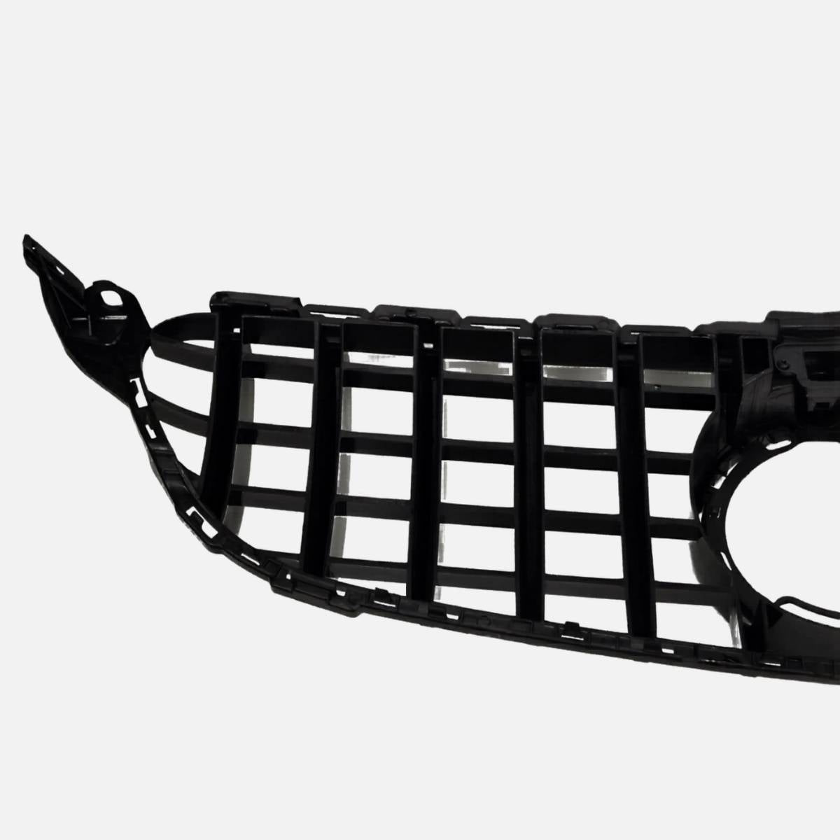 GT‑Style Gloss Black Front Radiator Grille for Mercedes‑Benz C‑Class W205 (2018‑2020 | C200, C43 AMG)
