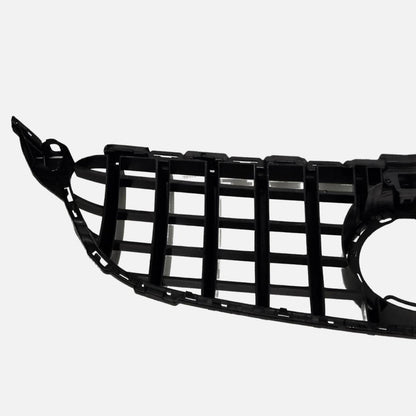 GT‑Style Gloss Black Front Radiator Grille for Mercedes‑Benz C‑Class W205 (2018‑2020 | C200, C43 AMG)