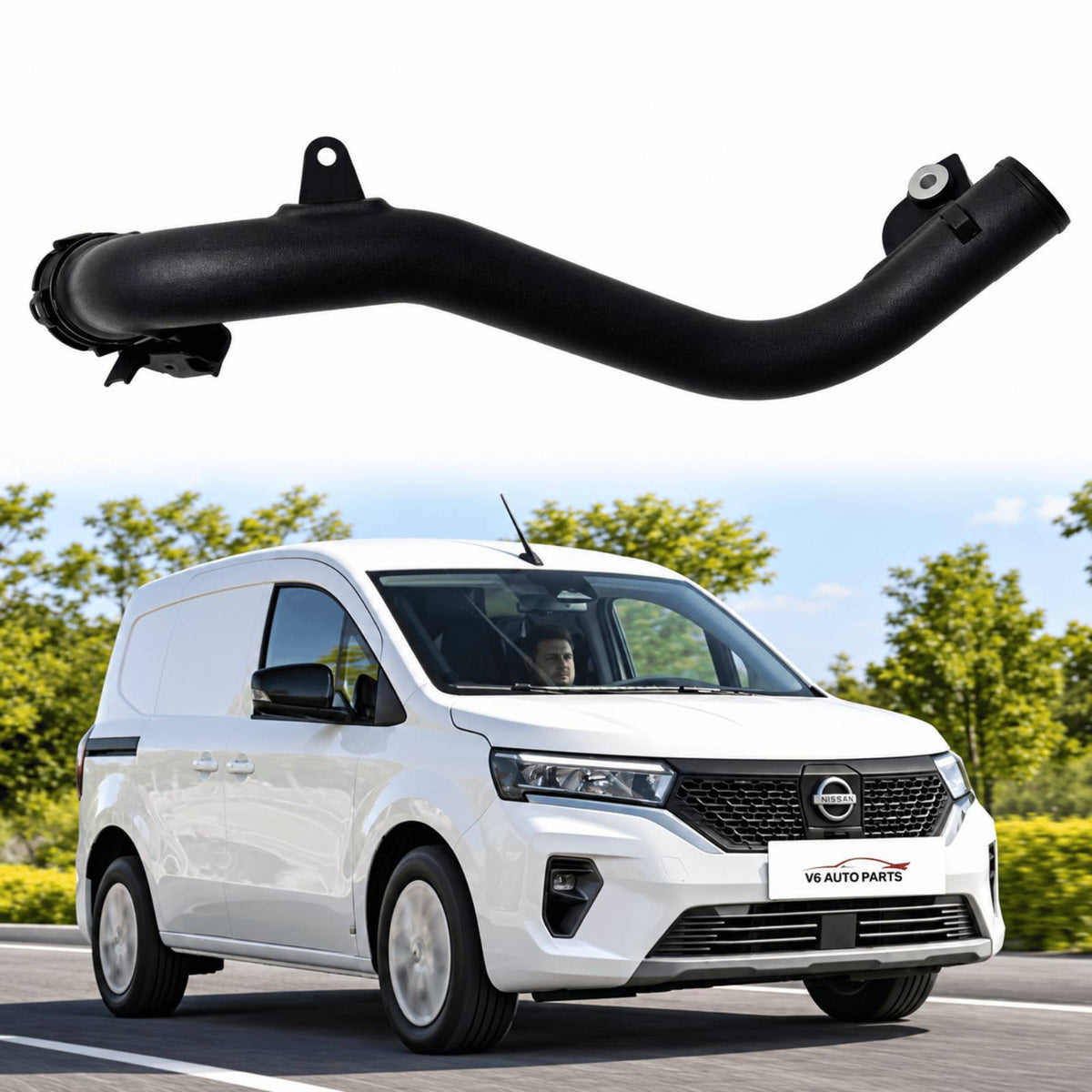 Image of 144601FE0C intercooler hose pipe for Nissan NV200 van 1.5 dCi