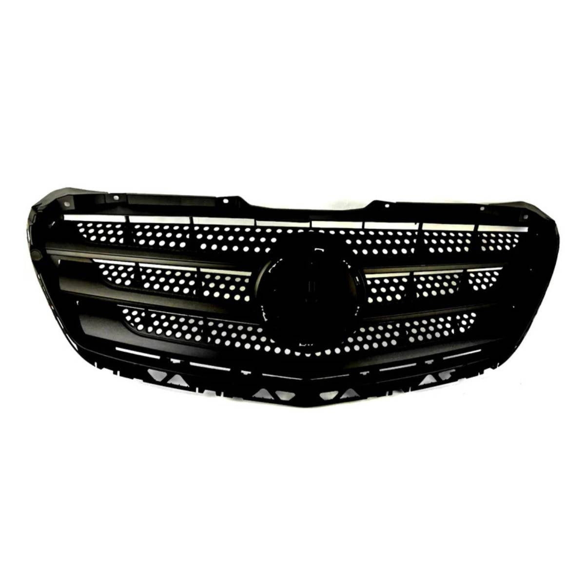 Front Bumper Radiator Grille for Mercedes-Benz Sprinter W906 319 CDI Van / Bus / Chassis Cab (2013–2017 Facelift) – Black, No Emblem