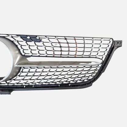 For Mercedes M‑Class W166 ML300/320/400 Front Radiator Grille (2012–2016) – Diamond Chrome