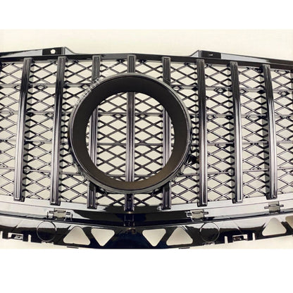 GT Panamericana Style Front Bumper Grille for Mercedes-Benz Sprinter 313 W906 (2013–2018 Facelift) – Gloss Black Radiator Grille Replacement