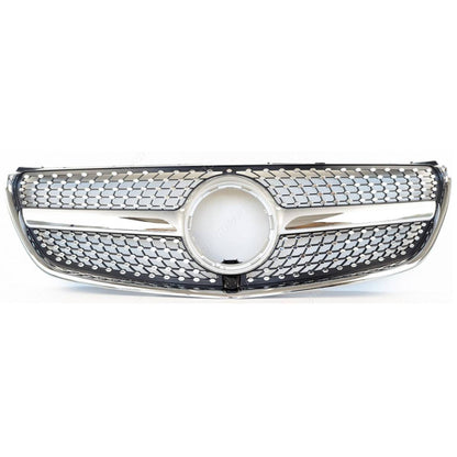 For Mercedes V-Class W447 V260 Chrome Diamond Front Radiator Grille (2015–2023)