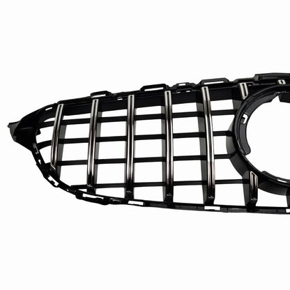 Front Radiator Panamericana Chrome Grille – Mercedes C‑Class A205 C300 C180d C43 GTR (2018–2020)