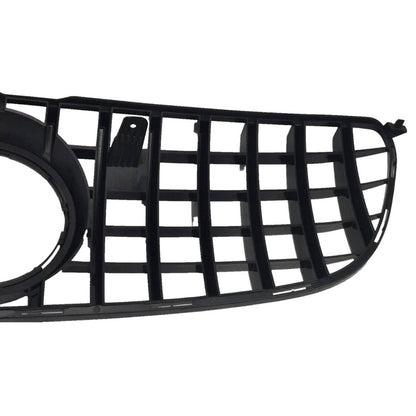 Front Bumper Gloss Black GT Grille – Mercedes GLS-Class X166 (2016–2019 AMG Distronic Style)
