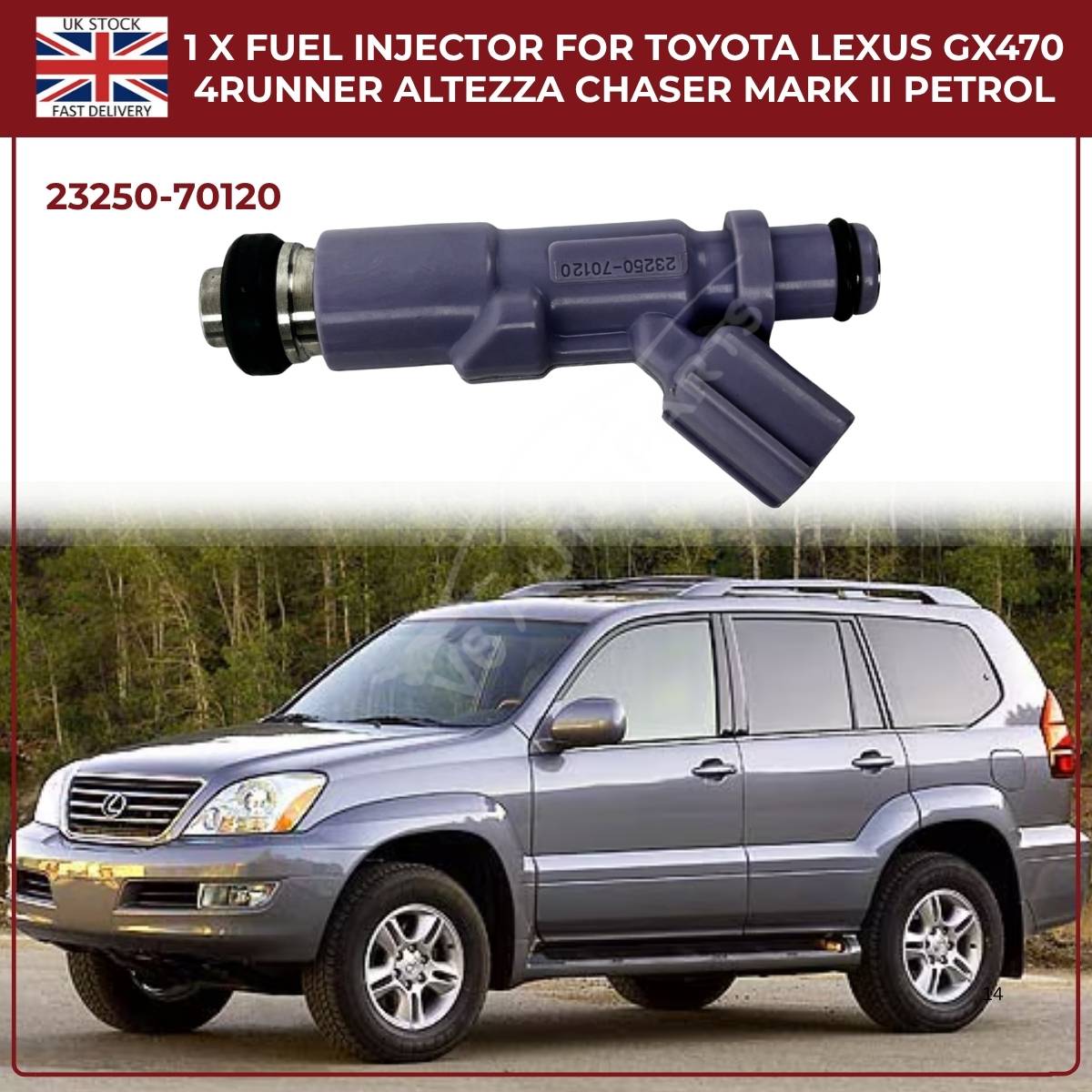 Fuel Injector 23250-70120 – Fits Lexus IS200 2.0 & IS300 3.0 (1999–2005) | Toyota OEM Replacement
