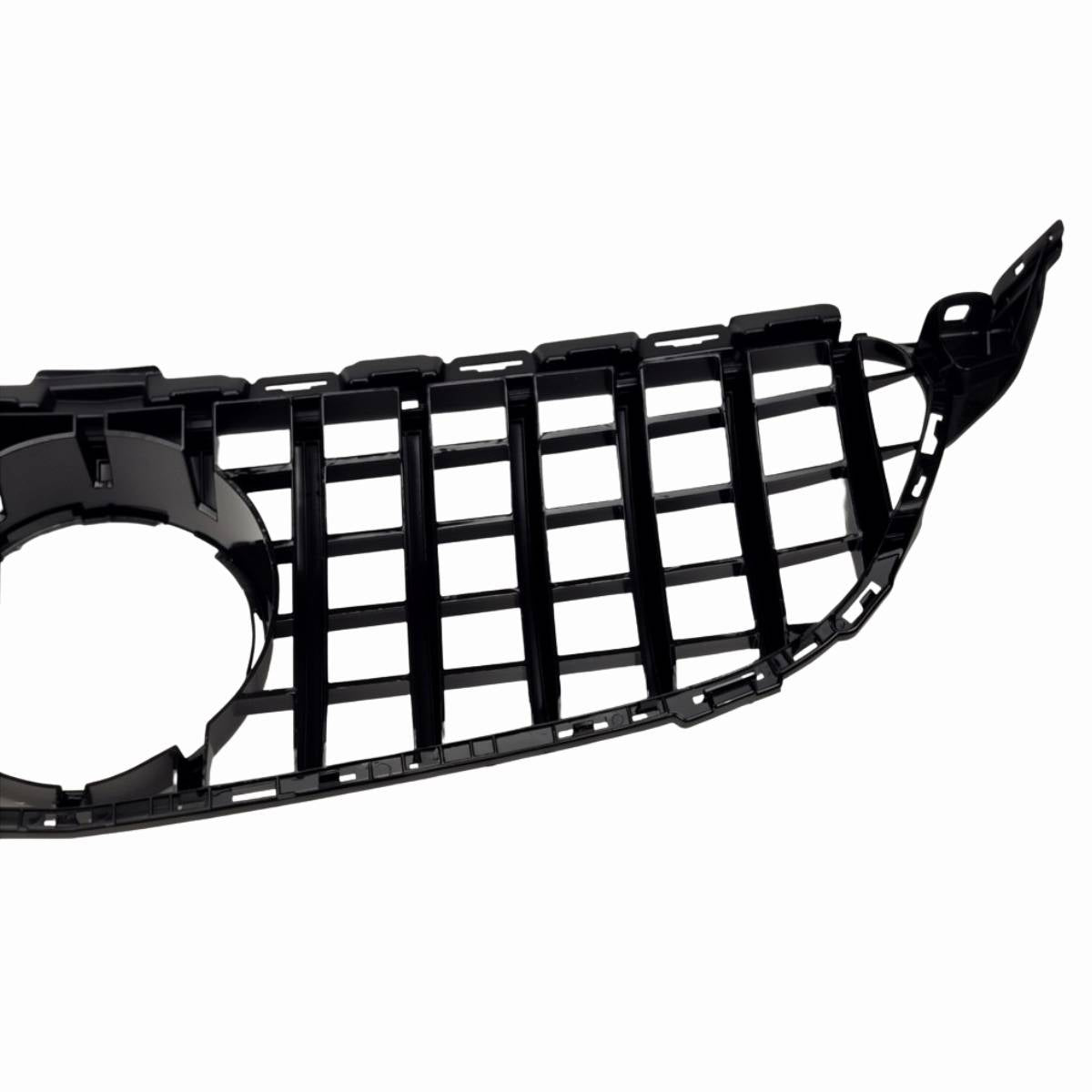 Mercedes-Benz C-Class C205 GT Panamericana Front Radiator Grille (2015–2018, Chrome, No Camera Hole)