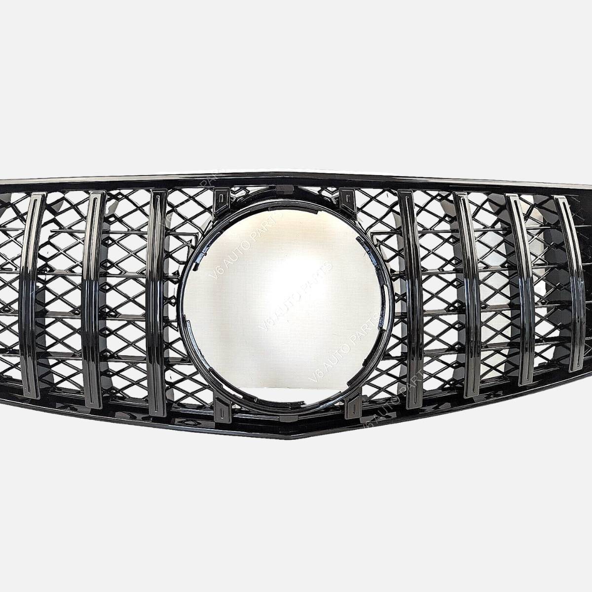 For Mercedes R-Class W251 AMG R300L Panamericana GT Front Bumper Grille – Gloss Black (2006–2010)