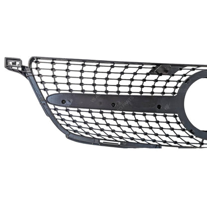 For Mercedes M‑Class X166 ML63 AMG Front Radiator Diamond Grille Black Chrome (2011–2016)