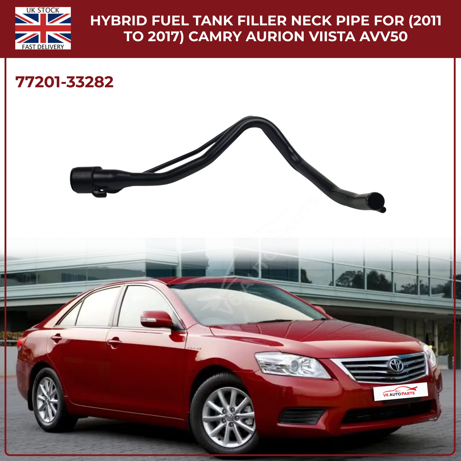 Hybrid Fuel Tank Filler Neck Pipe For Toyota Camry, Aurion, Vista AVV50 (2011–2017)