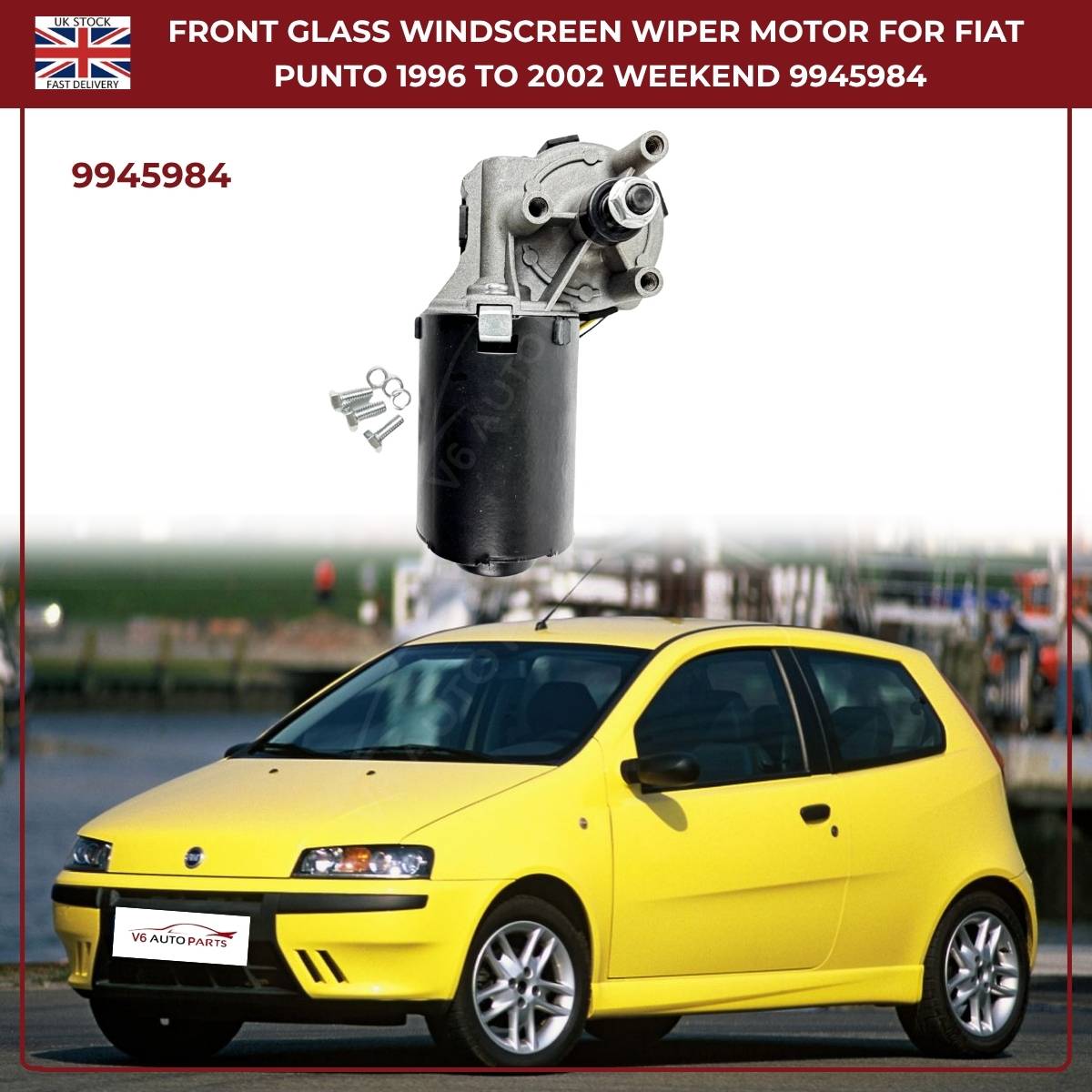 Front Windscreen Wiper Linkage Motor 9945984 Fits Fiat Palio Weekend 1996–2002 | OEM‑Style Replacement