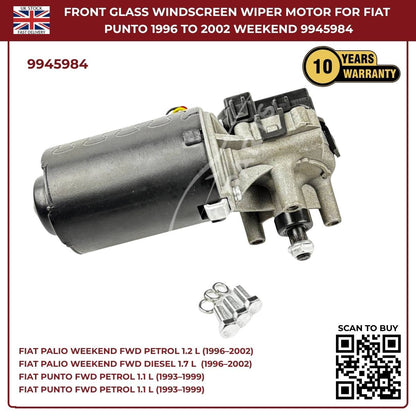 Front Windscreen Wiper Linkage Motor 9945984 Fits Fiat Palio Weekend 1996–2002 | OEM‑Style Replacement