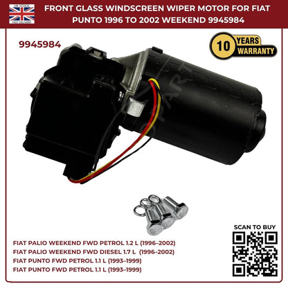 Front Windscreen Wiper Linkage Motor 9945984 Fits Fiat Palio Weekend 1996–2002 | OEM‑Style Replacement