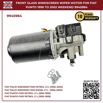 Front Windscreen Wiper Linkage Motor 9945984 Fits Fiat Palio Weekend 1996–2002 | OEM‑Style Replacement
