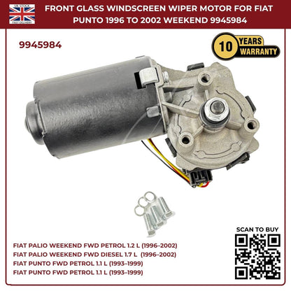 Front Windscreen Wiper Linkage Motor 9945984 Fits Fiat Palio Weekend 1996–2002 | OEM‑Style Replacement