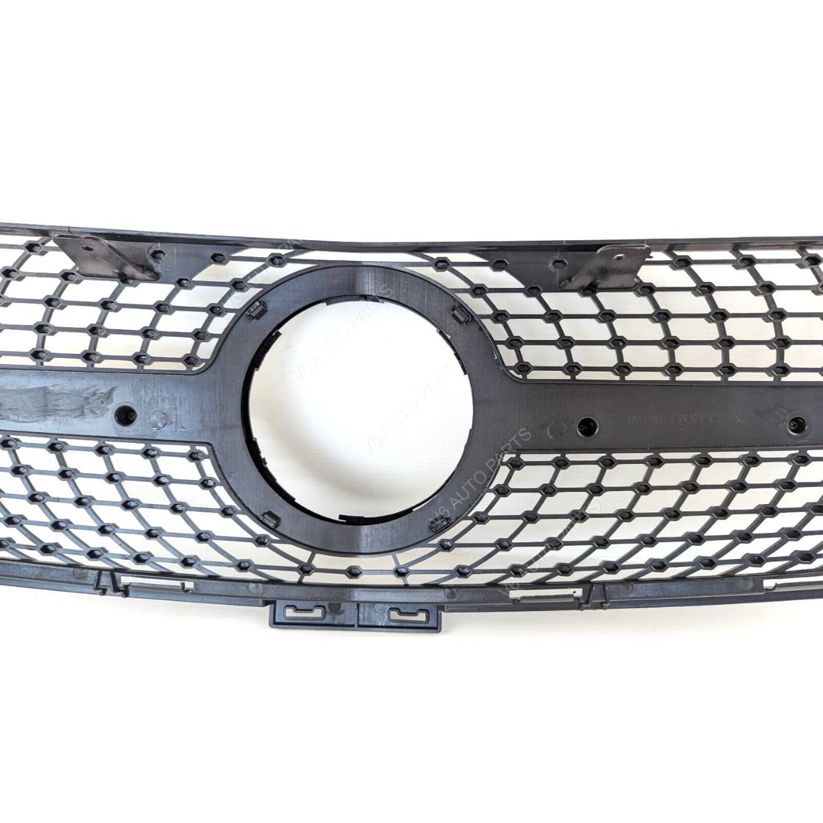 For Mercedes M‑Class X166 ML63 AMG Front Radiator Diamond Grille Black Chrome (2011–2016)