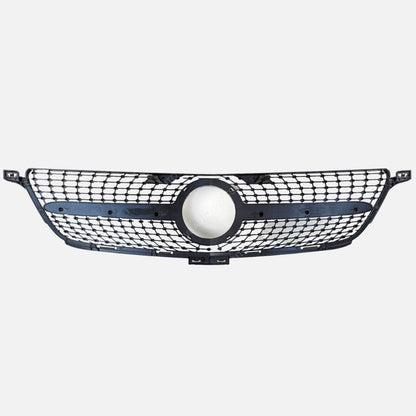 For Mercedes M‑Class W166 ML300/320/400 Front Radiator Grille (2012–2016) – Diamond Chrome