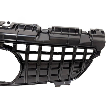 Front Black Panamericana GT-R Replacement Grille for Mercedes SLK-Class R172 (2011-2016) AMG Style, Distronic Compatible