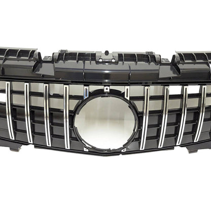 For Mercedes SLK-Class R172 GT-R Chrome Front Radiator Grille (2011–2016 SLK250, SLK55 AMG, SLK300 Pre-Facelift)