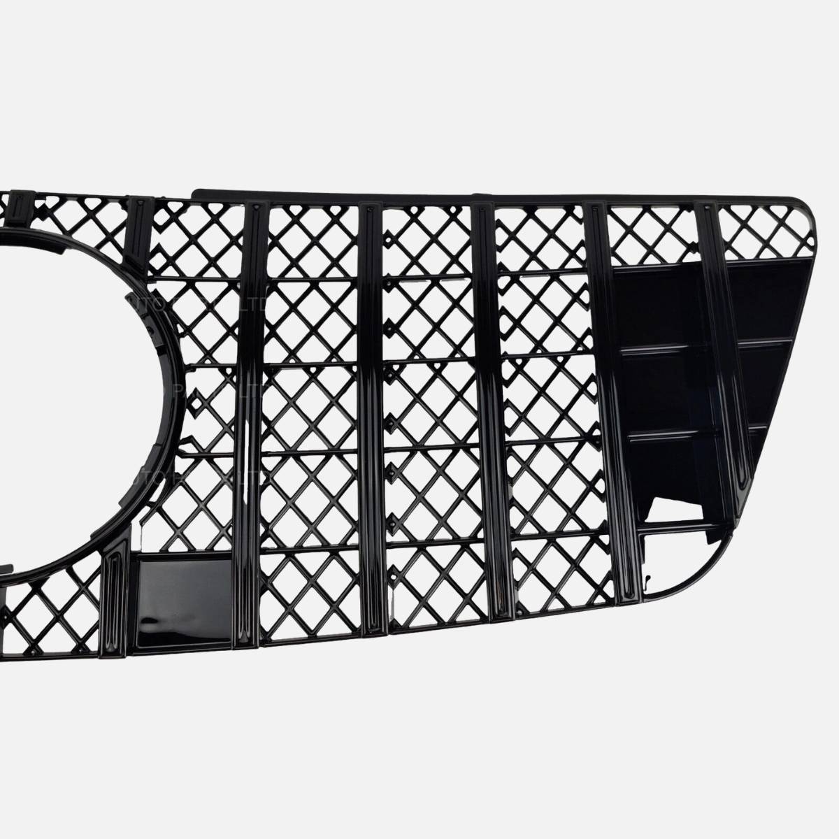For Mercedes M-Class W164 Front GT Grille – Gloss Black (ML320/ML350/ML550, 2009–2012)