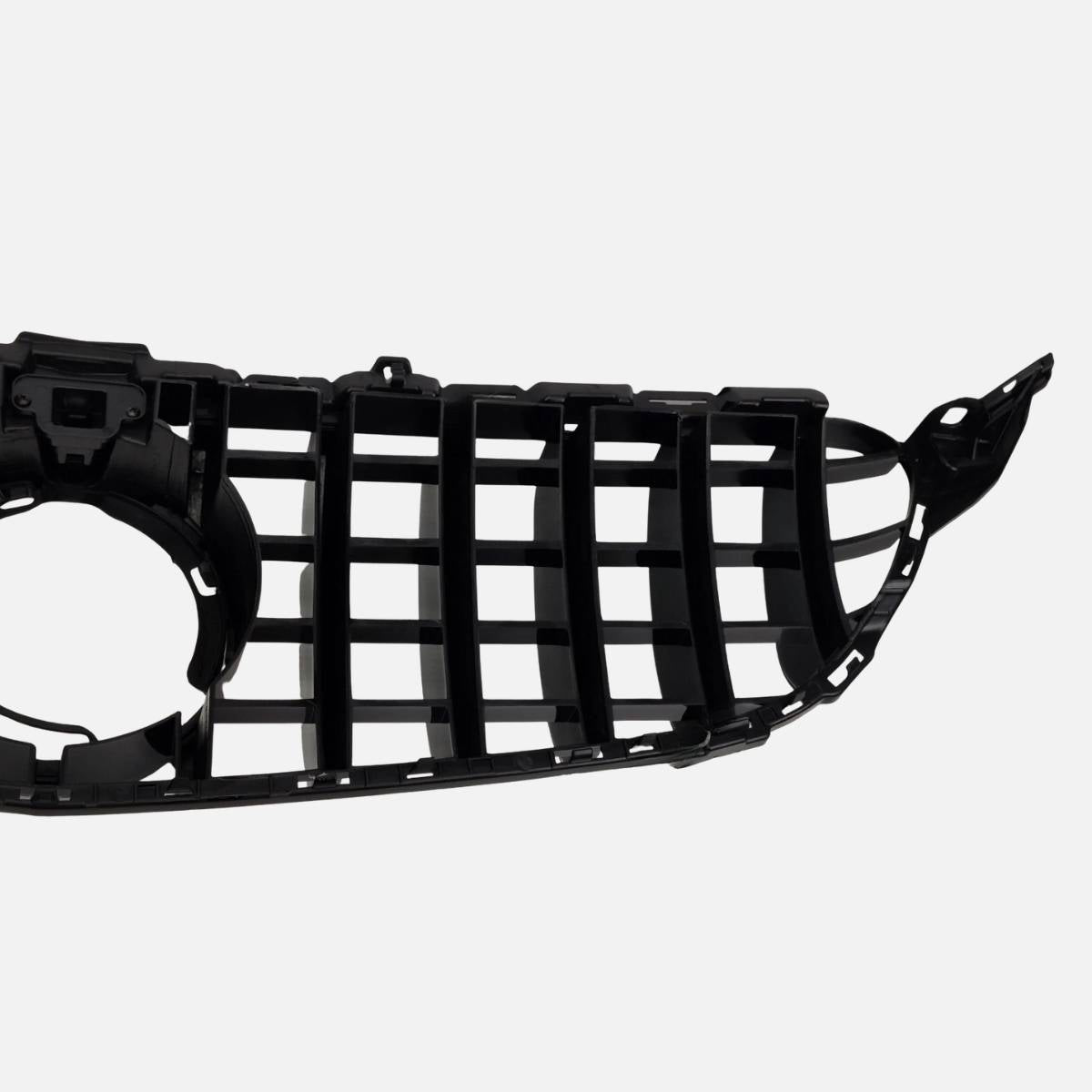 GT‑Style Gloss Black Front Radiator Grille for Mercedes‑Benz C‑Class W205 (2018‑2020 | C200, C43 AMG)