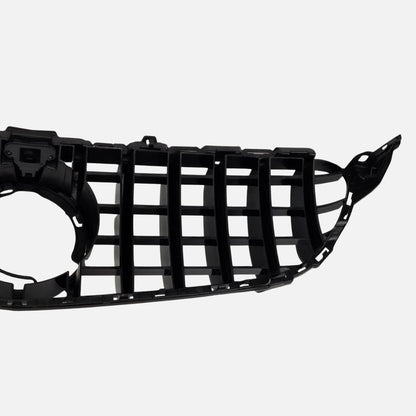 GT‑Style Gloss Black Front Radiator Grille for Mercedes‑Benz C‑Class W205 (2018‑2020 | C200, C43 AMG)
