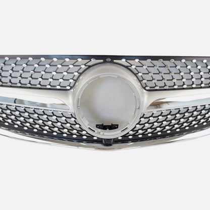 For Mercedes V-Class W447 V260 Chrome Diamond Front Radiator Grille (2015–2023)