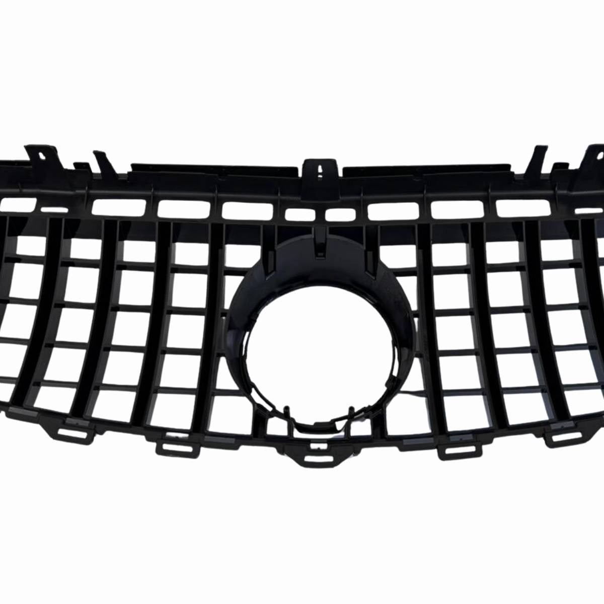 Front Bumper Gloss Black GT Style Grille – Fits Mercedes-Benz E-Class S213 E200 Avantgarde (2016–2021 AMG Look)