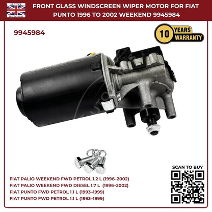 Front Windscreen Wiper Linkage Motor 9945984 Fits Fiat Palio Weekend 1996–2002 | OEM‑Style Replacement