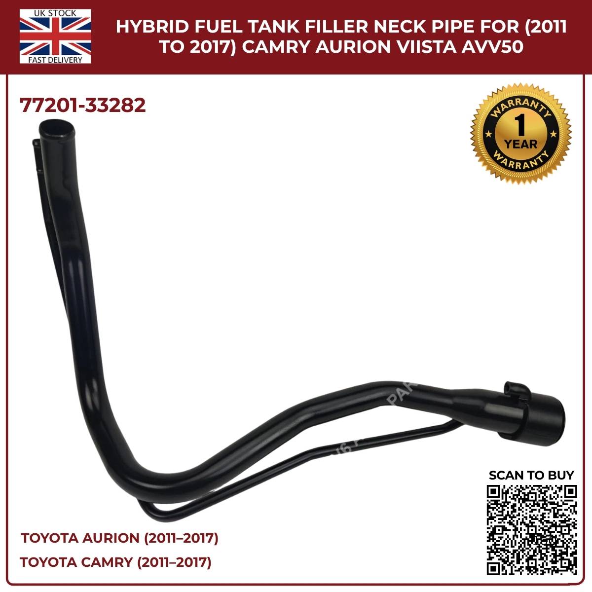 Hybrid Fuel Tank Filler Neck Pipe For Toyota Camry, Aurion, Vista AVV50 (2011–2017)