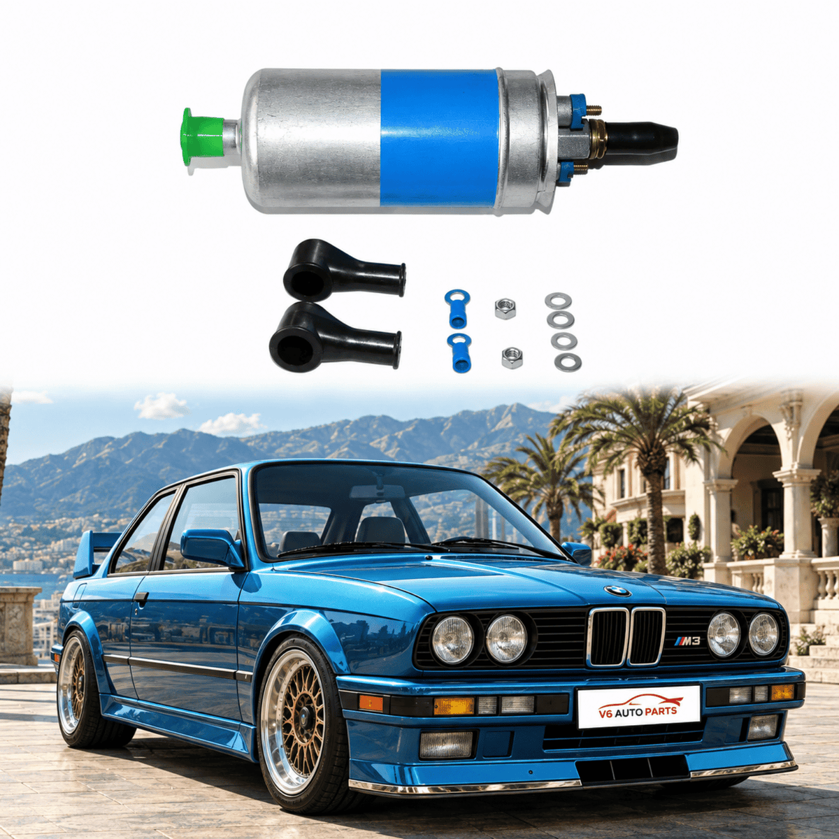 Image of BMW petrol inline fuel pump replacement 16122160628