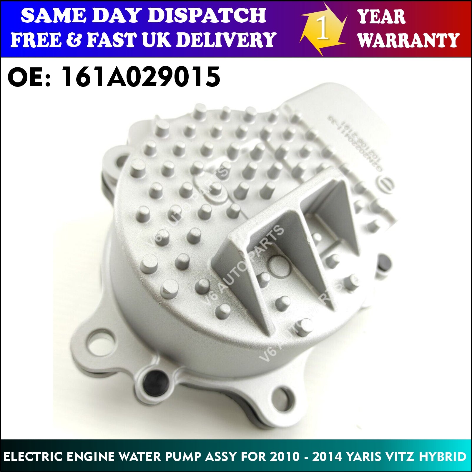161A0-29015 ELECTRIC WATER PUMP ASSY FOR 2010 - 2016 TOYOTA PRIUS AND PRIUS PLUS 887612#