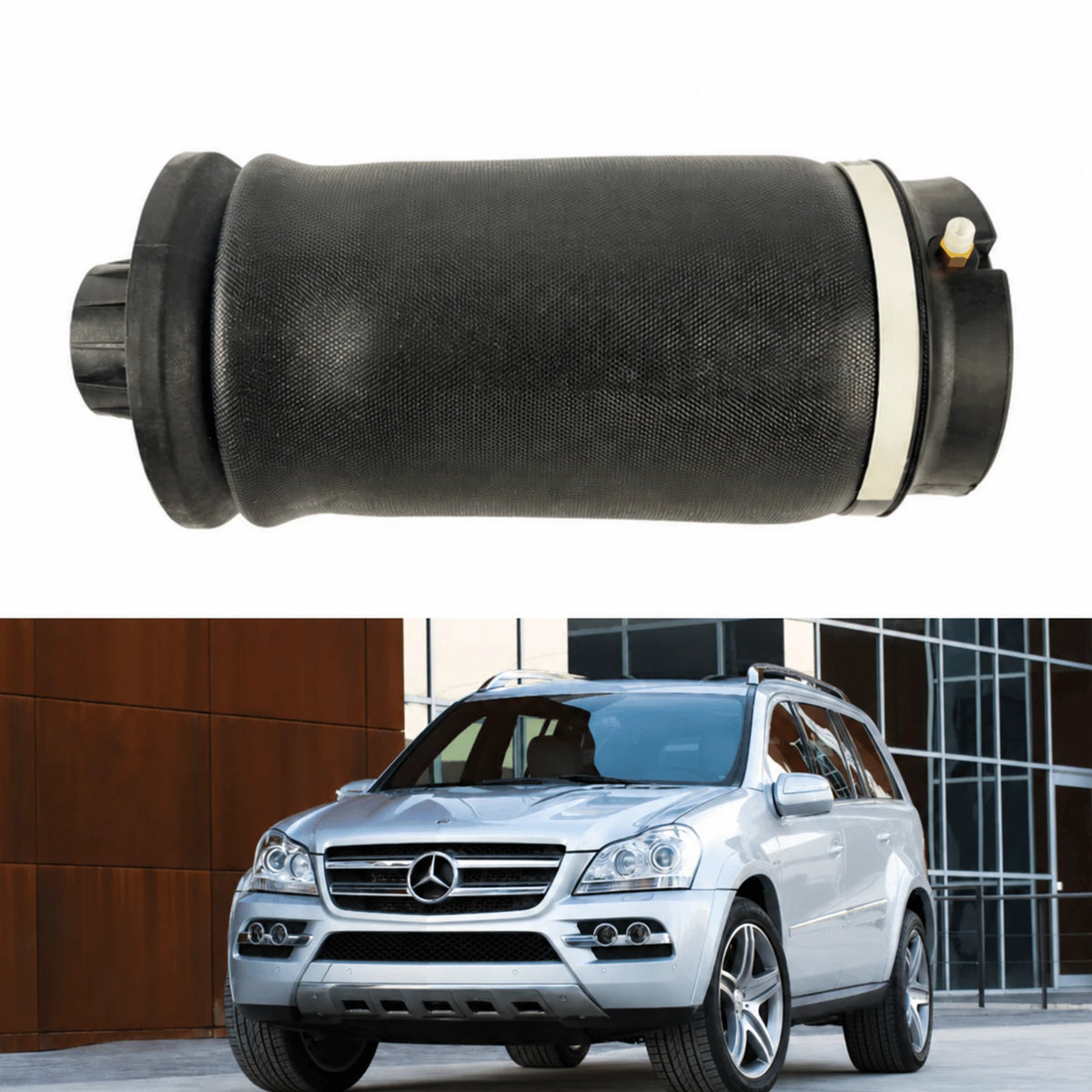 Image of rear air suspension shock strut 1643200625 for Mercedes-Benz ML Class W164