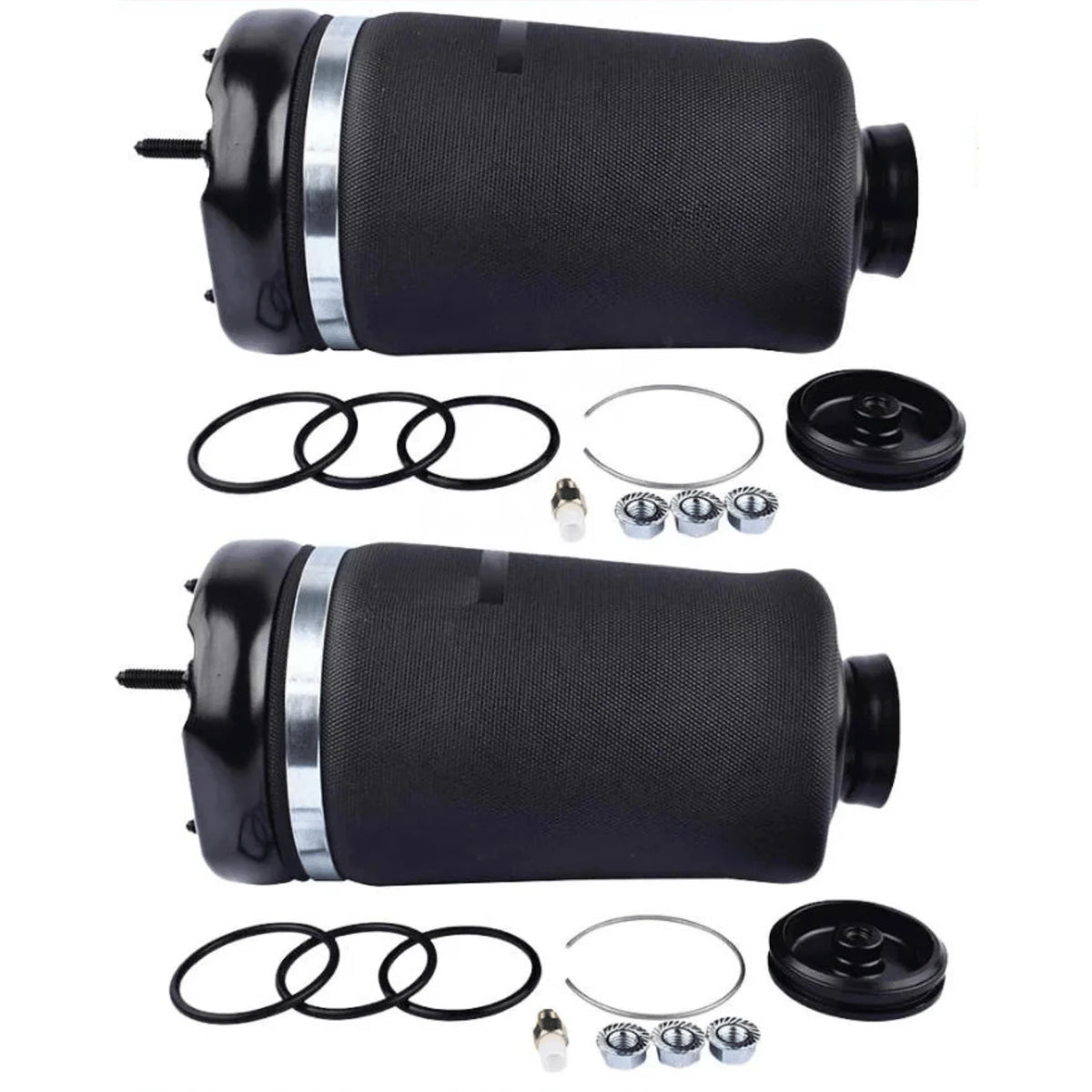 Image of 2x front air suspension spring bags 1643206113 for Mercedes-Benz GL X164 and ML W164