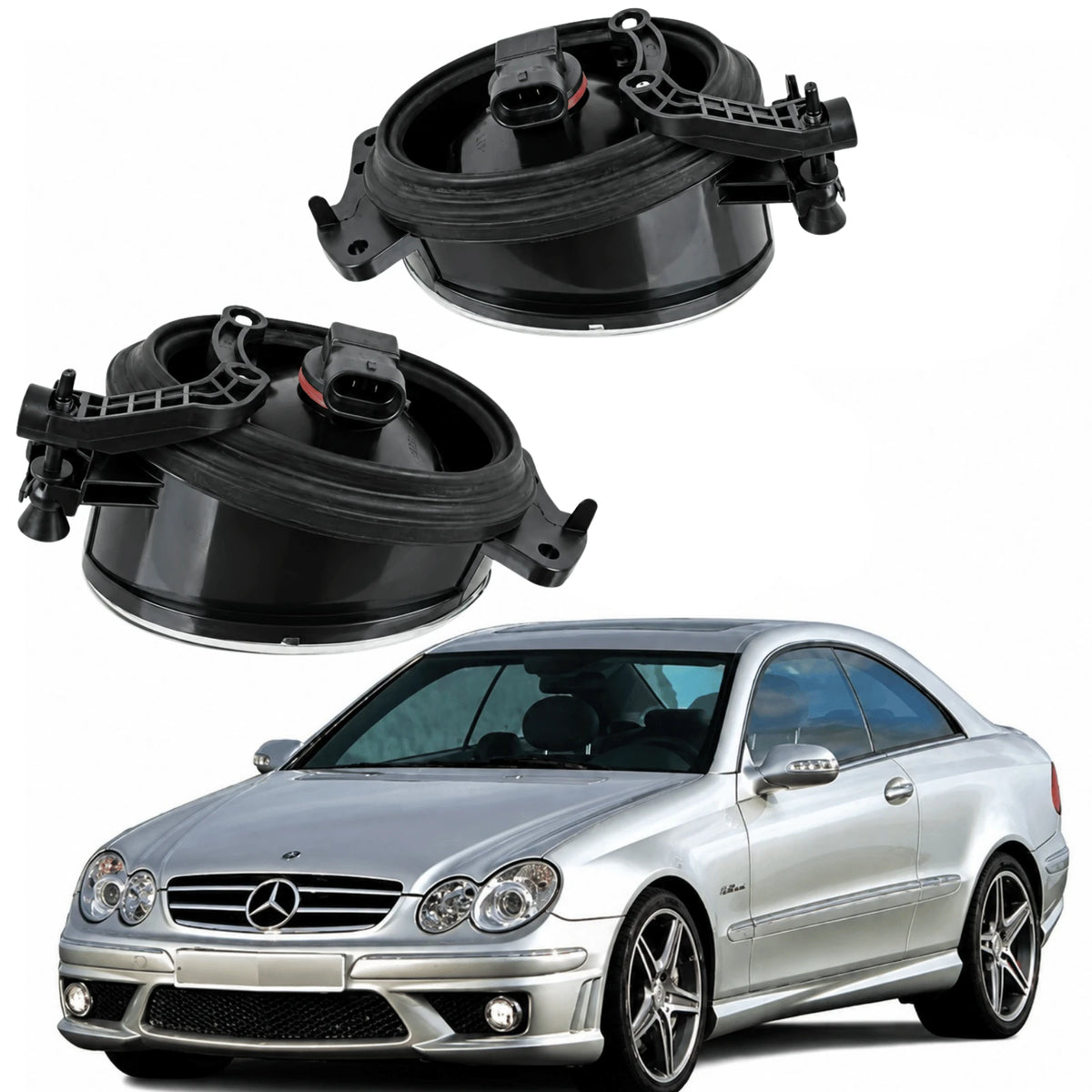 Image of Mercedes-Benz CLK C209 Left and Right Bumper Fog Lights – 1698201556