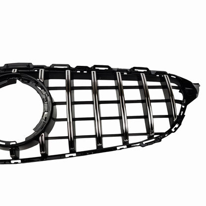 Front Radiator Panamericana Chrome Grille – Mercedes C‑Class A205 C300 C180d C43 GTR (2018–2020)