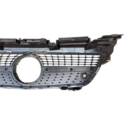 For Mercedes-Benz SLK R172 Front Bumper Grille – AMG Diamond Style Black (2011–2016, SLK200/SLK55 AMG Pre-Facelift)