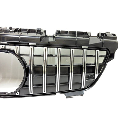 For Mercedes SLK-Class R172 GT-R Chrome Front Radiator Grille (2011–2016 SLK250, SLK55 AMG, SLK300 Pre-Facelift)