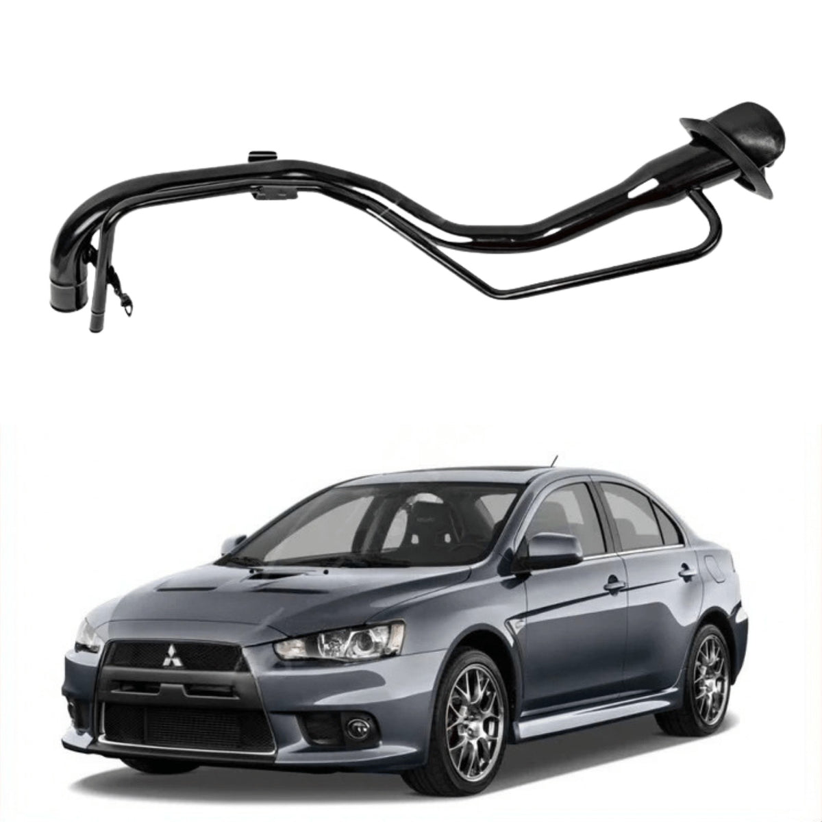 Image of Mitsubishi Lancer petrol fuel filler neck pipe, part number 1710A025