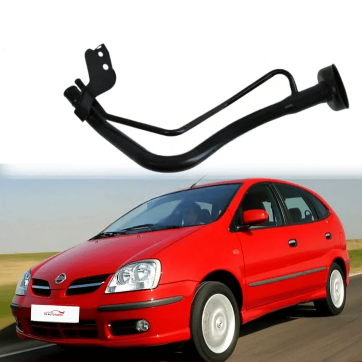 Image of Nissan Almera Tino V10 fuel filler neck pipe, part number 17221-4U100