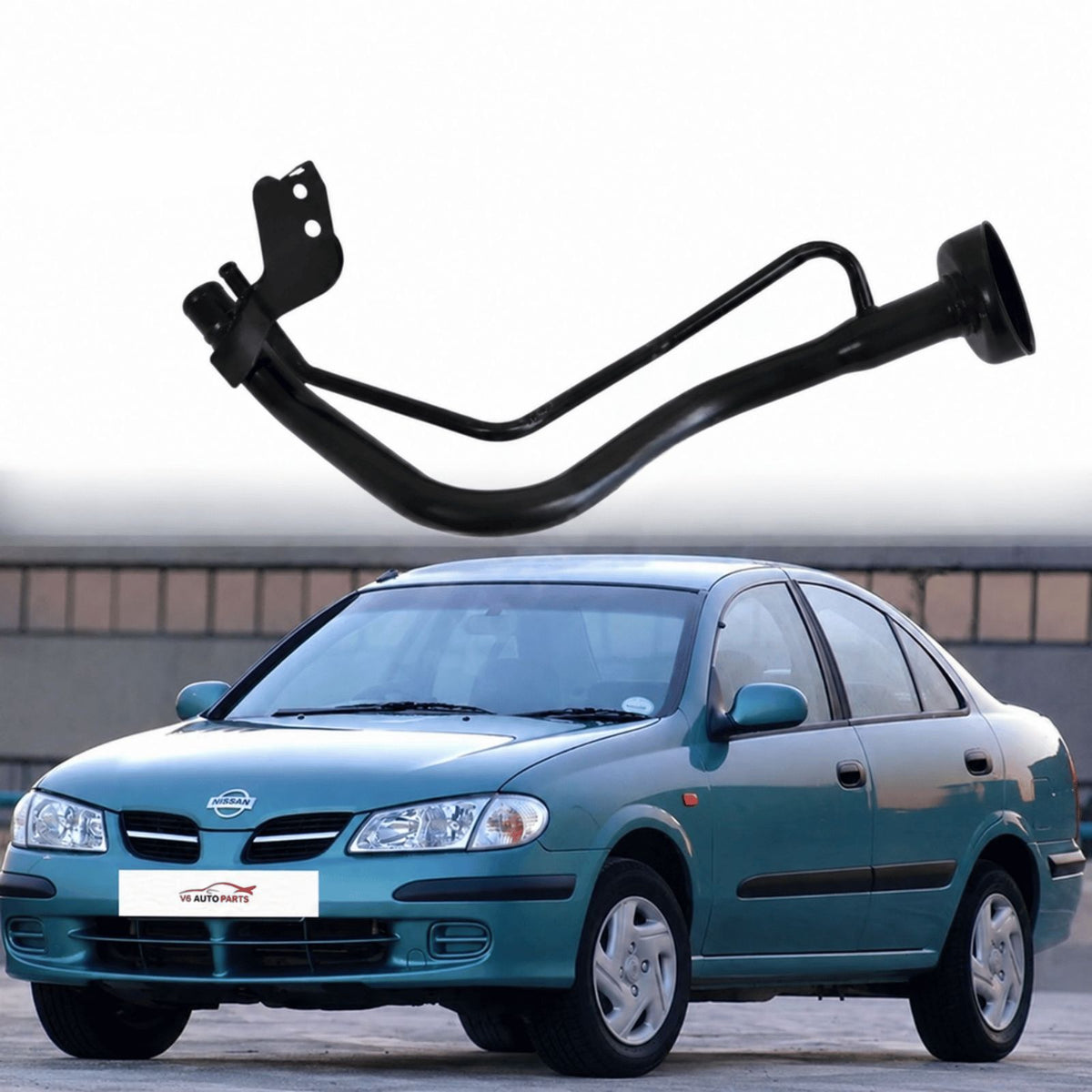 Image of 17221-4U100 fuel tank filler neck for Nissan Almera Tino 1998–2006