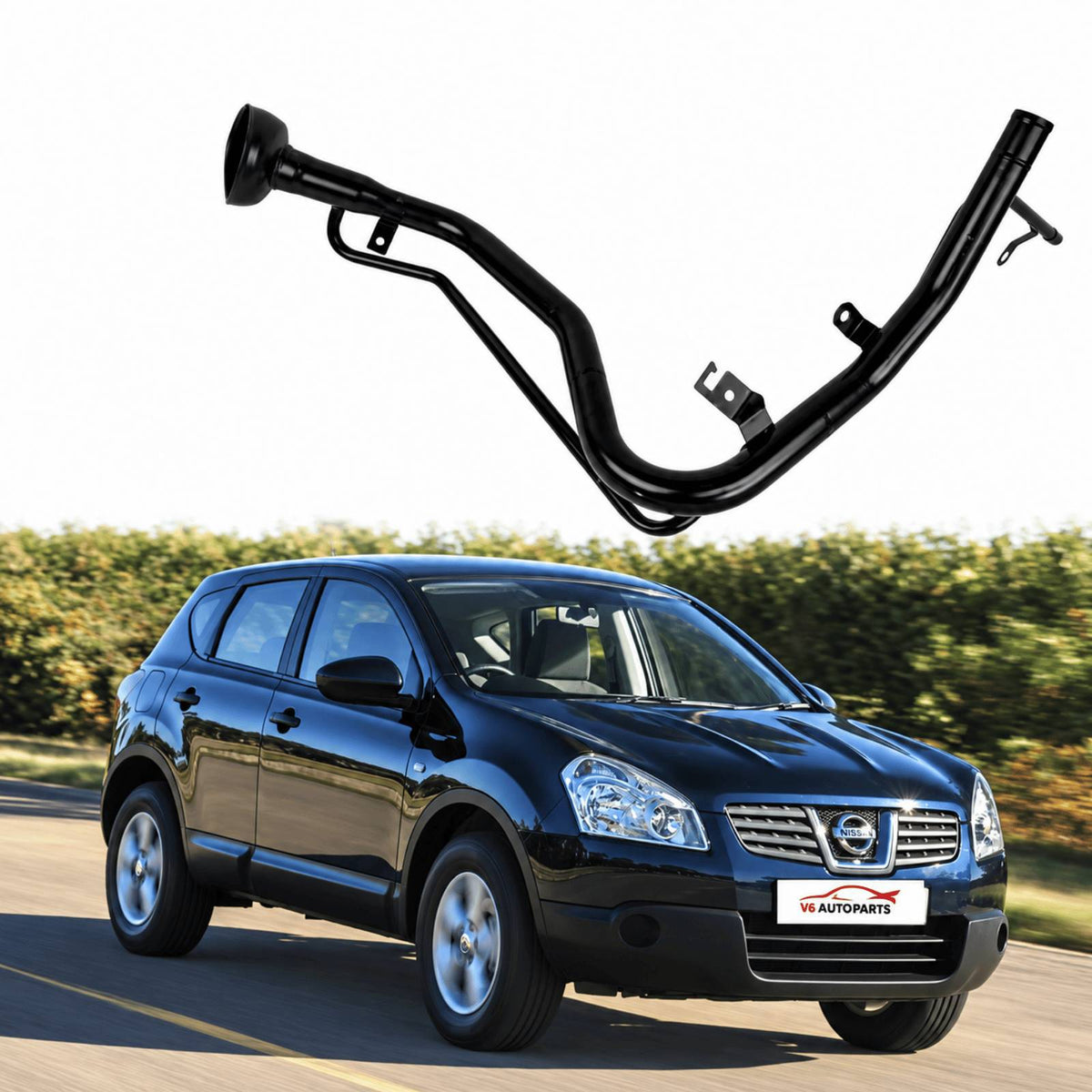 image of Nissan Qashqai Plus 2 MK1 fuel filler pipe 17221-JD500