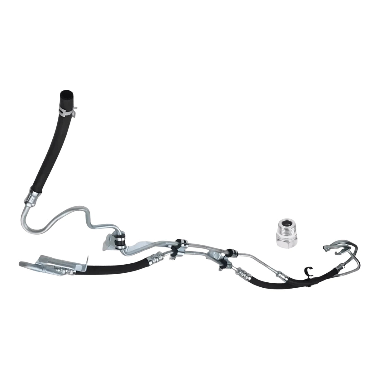 Image of Ford Focus Mk2 and C-Max power steering pipe and nut assembly 1743278