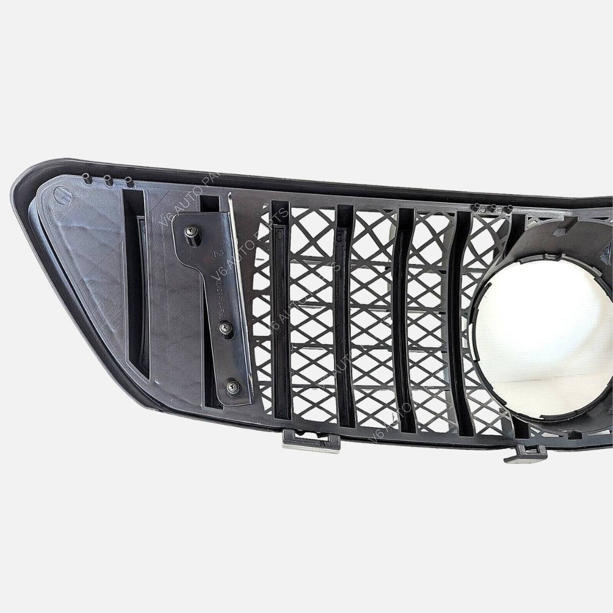 For Mercedes R-Class W251 AMG R300L Panamericana GT Front Bumper Grille – Gloss Black (2006–2010)