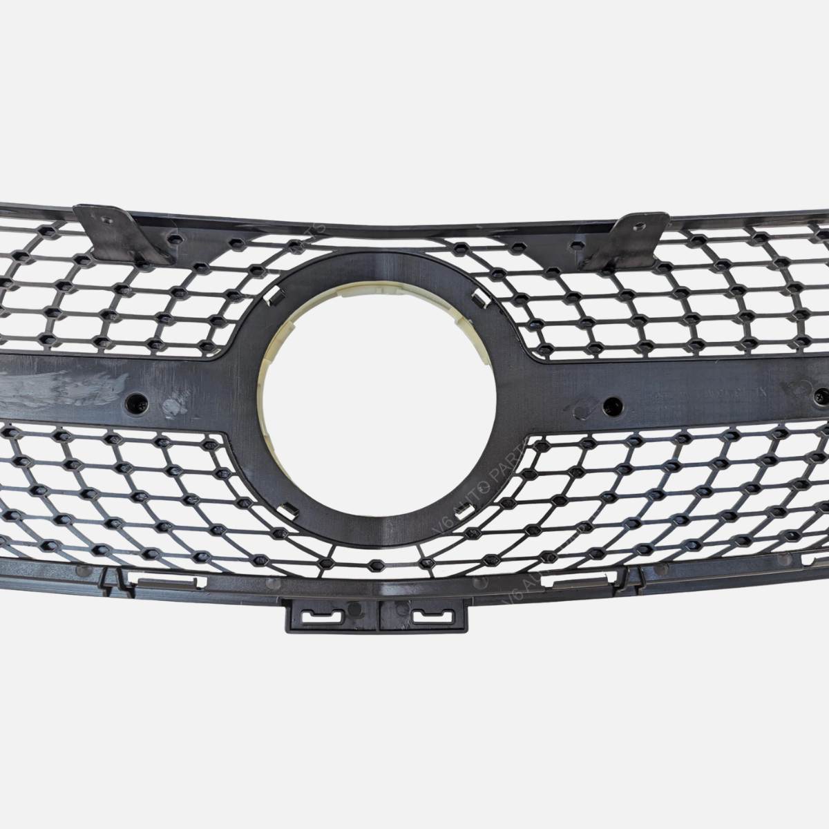 For Mercedes M‑Class W166 ML300/320/400 Front Radiator Grille (2012–2016) – Diamond Chrome