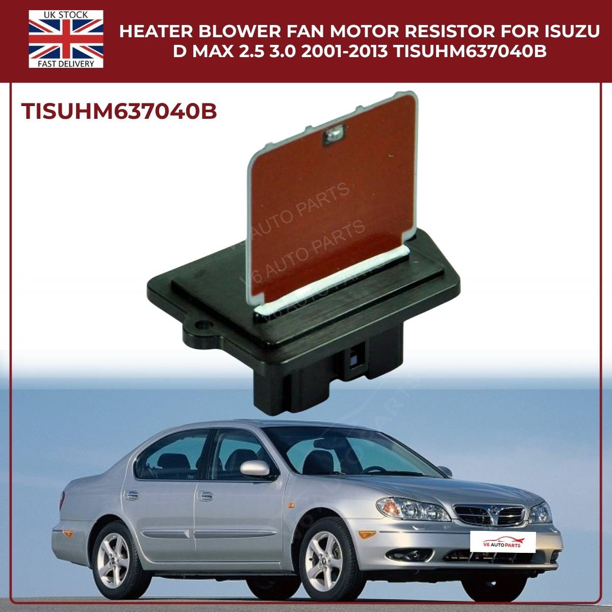 Heater Blower Motor Fan Resistor For Nissan X‑Trail T30/T31 (2001‑2013) – HM637040B Direct‑Fit Replacement