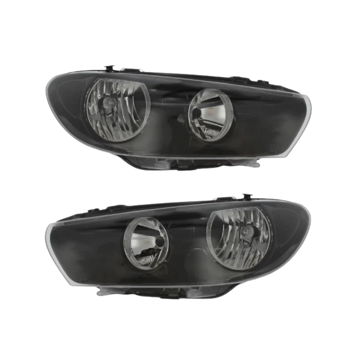 Image of Volkswagen Scirocco MK3 2008-2015 Black Housing Headlight Pair 1K8941005D