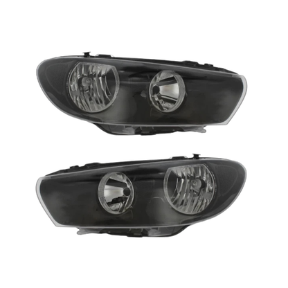 Image of Volkswagen Scirocco MK3 2008-2015 Black Housing Headlight Pair 1K8941005D