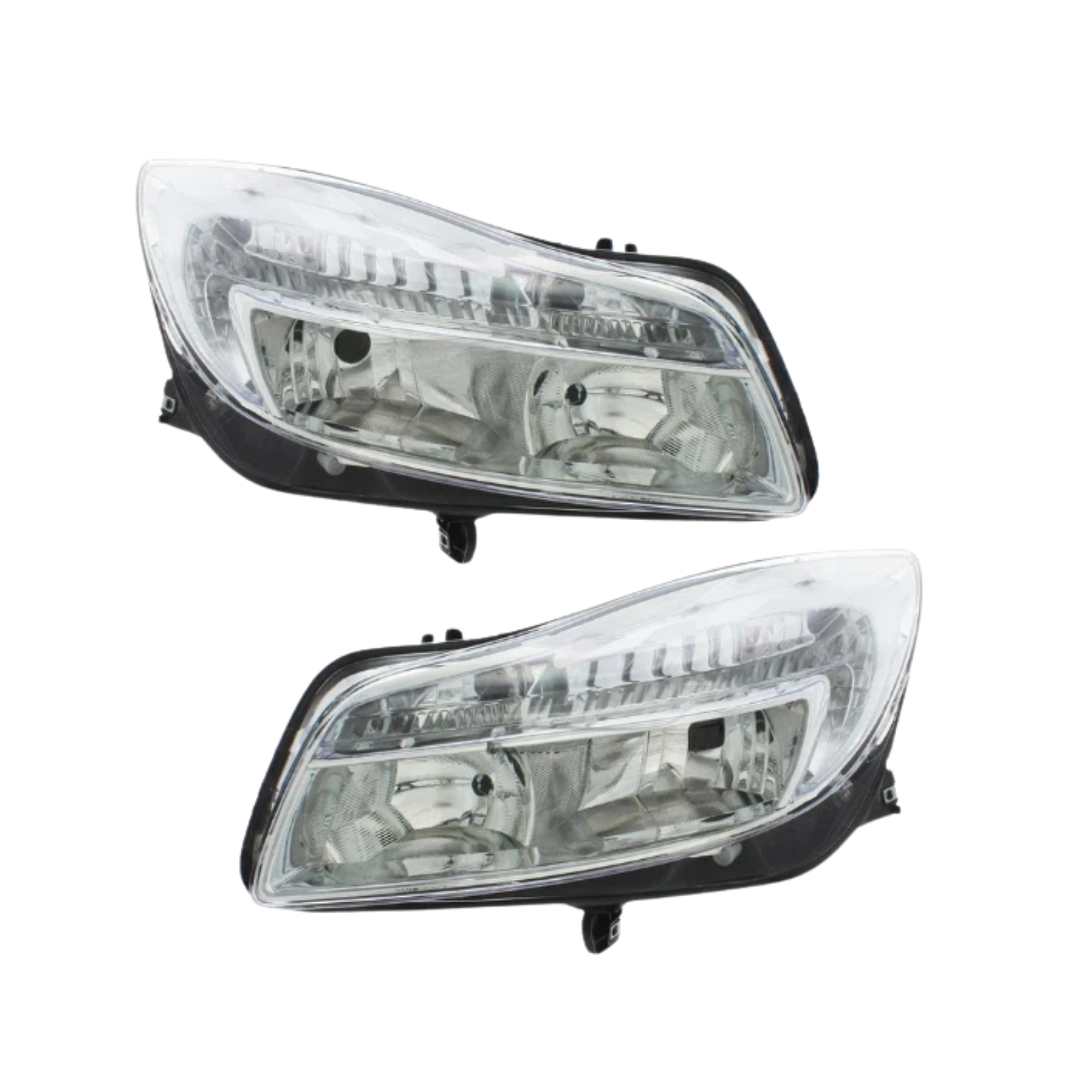 Vauxhall Insignia Headlights 2008–2014 — Halogen Chrome Inner Pair (Left & Right, RHD)